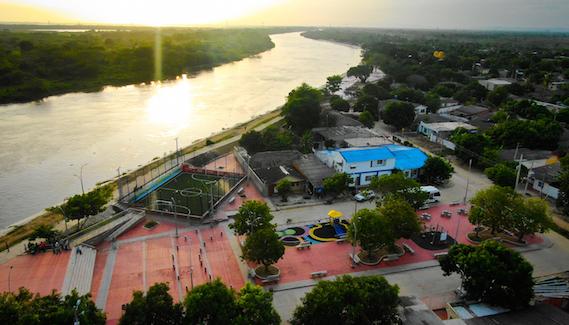 Panorámica de Santa Lucía, sur del Atlántico