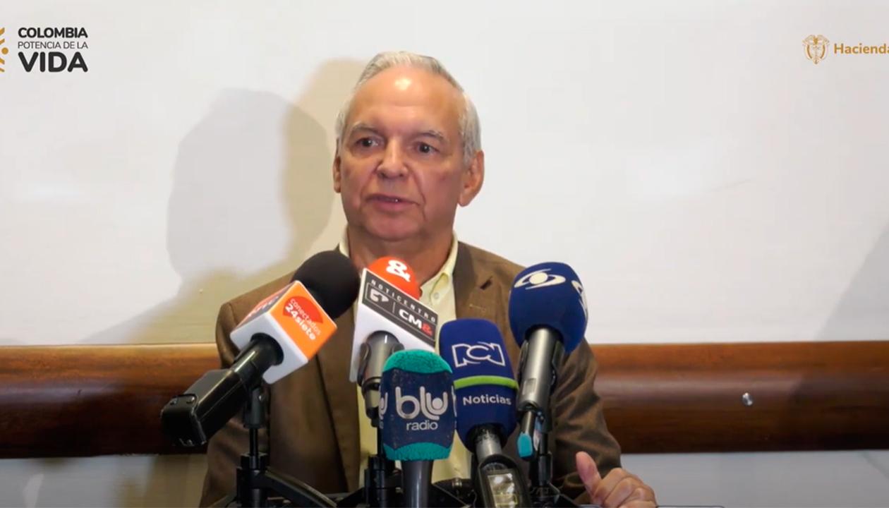 El Ministro de Hacienda, Ricardo Bonilla.