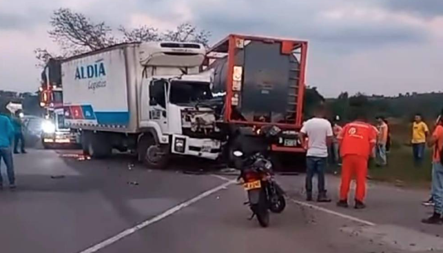 Accidente en vía que conecta al municipio de Zambrano con El Carmen de Bolívar.