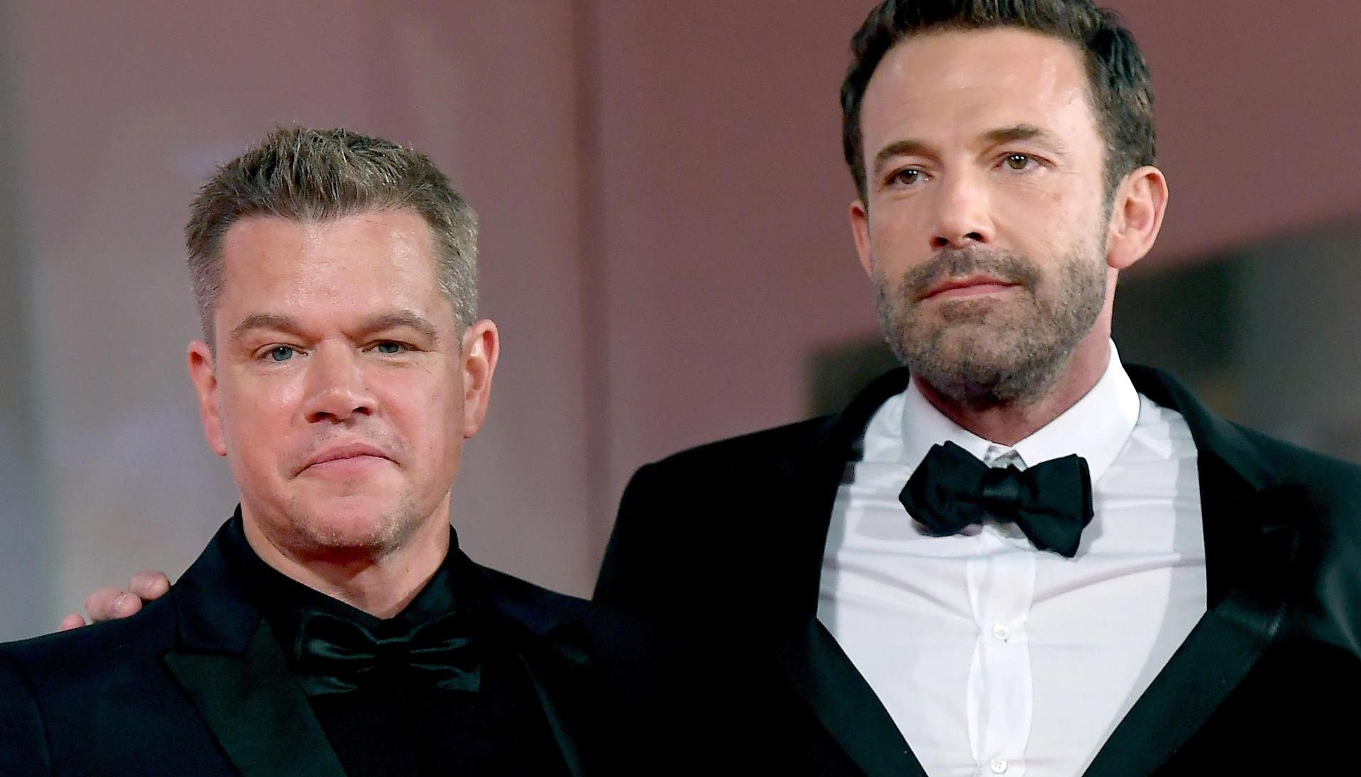 Los actores Matt Damon (I) y Ben Affleck. 