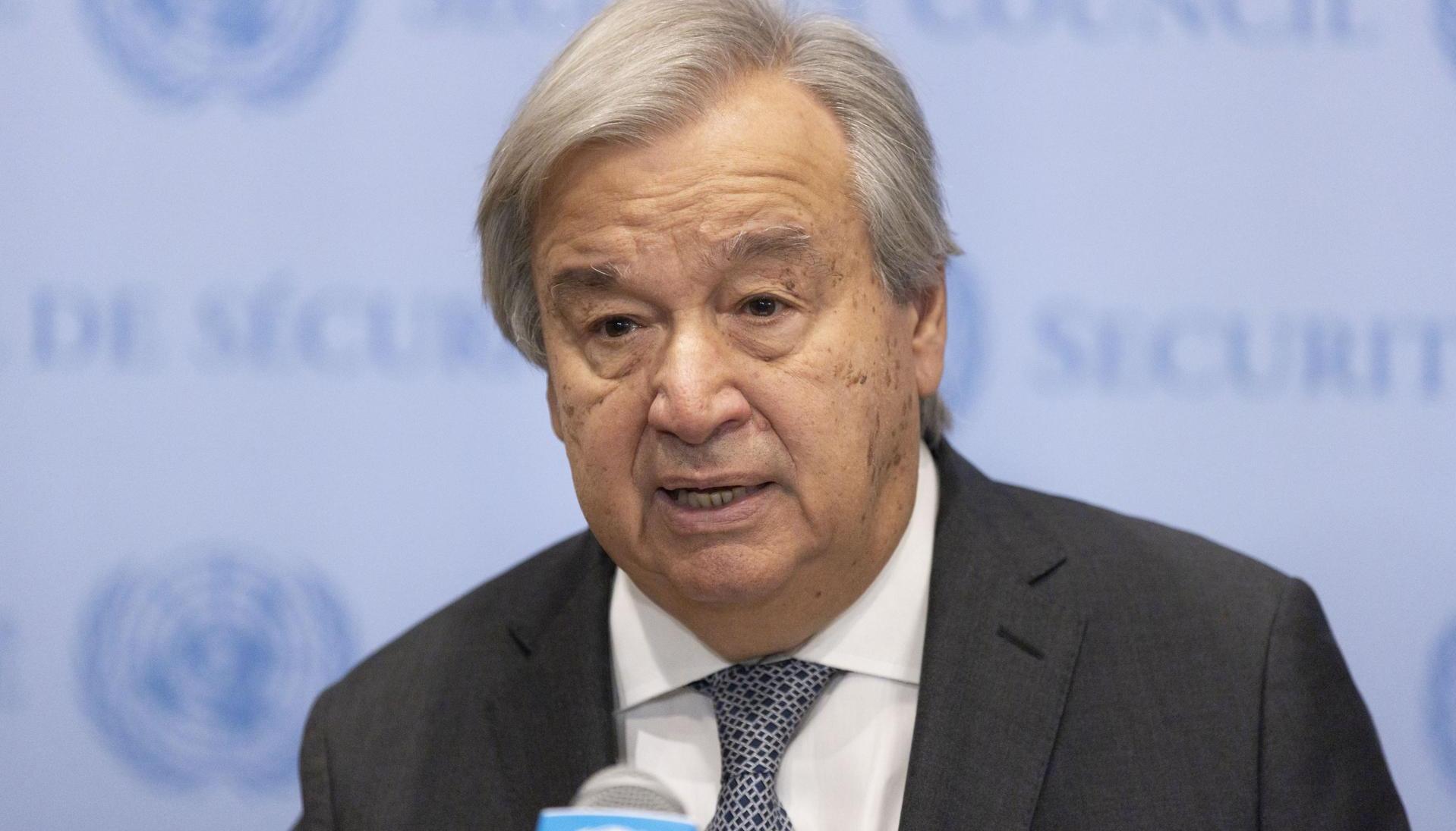 António Guterres, secretario general de Naciones Unidas.