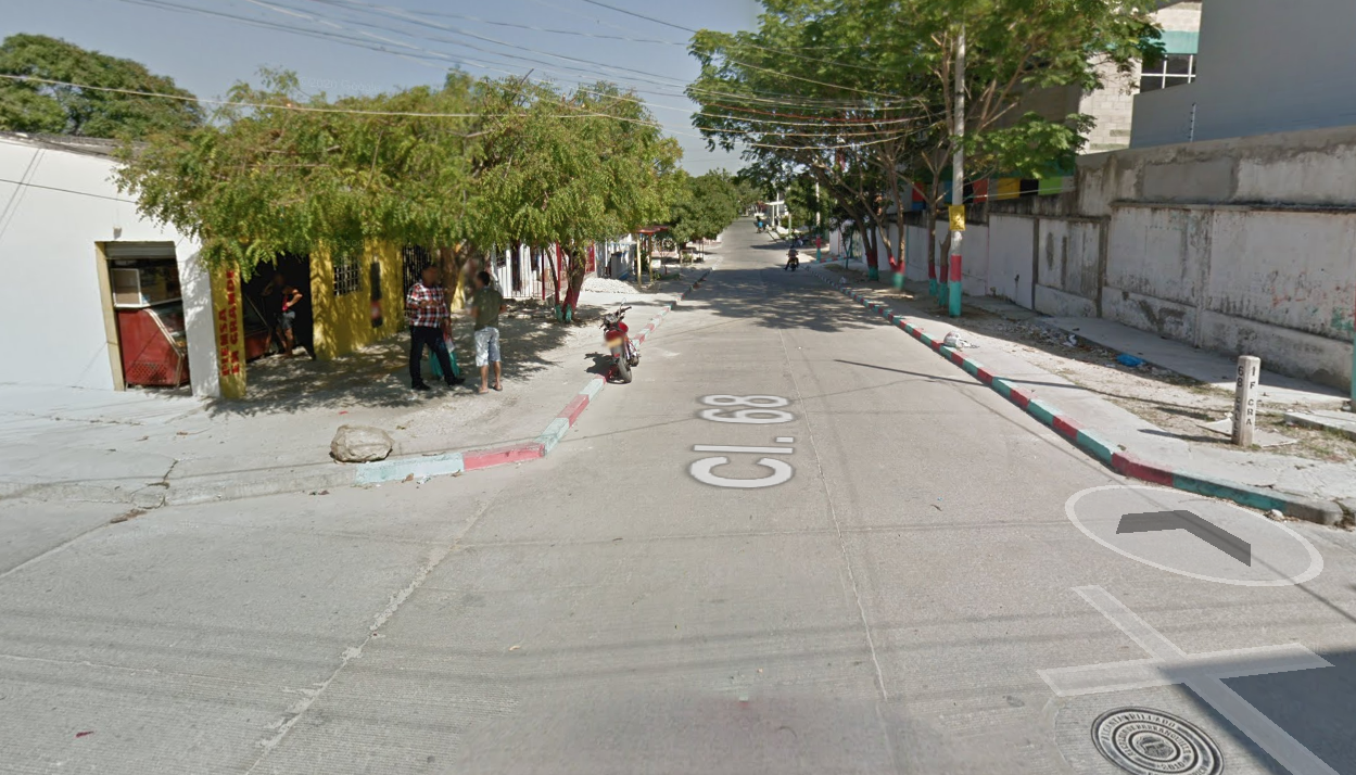 Ocurrió en la carrera 1F con calle 68 del barrio Santo Domingo. 