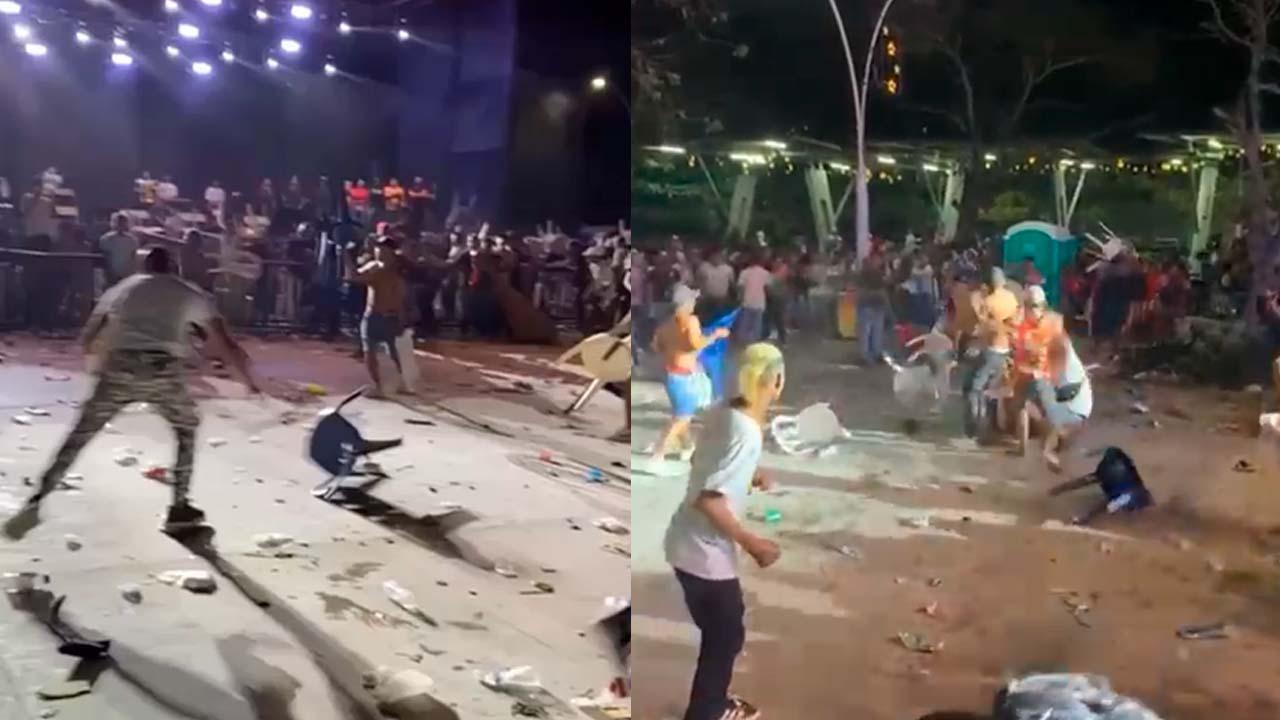 Batalla campal en Puerto Colombia.