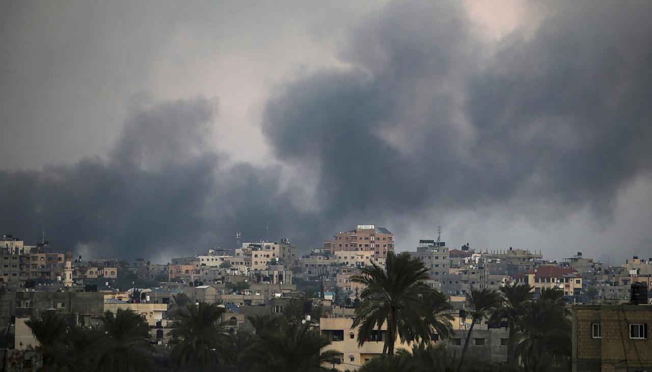 Imagen de los bombardeos israelís.