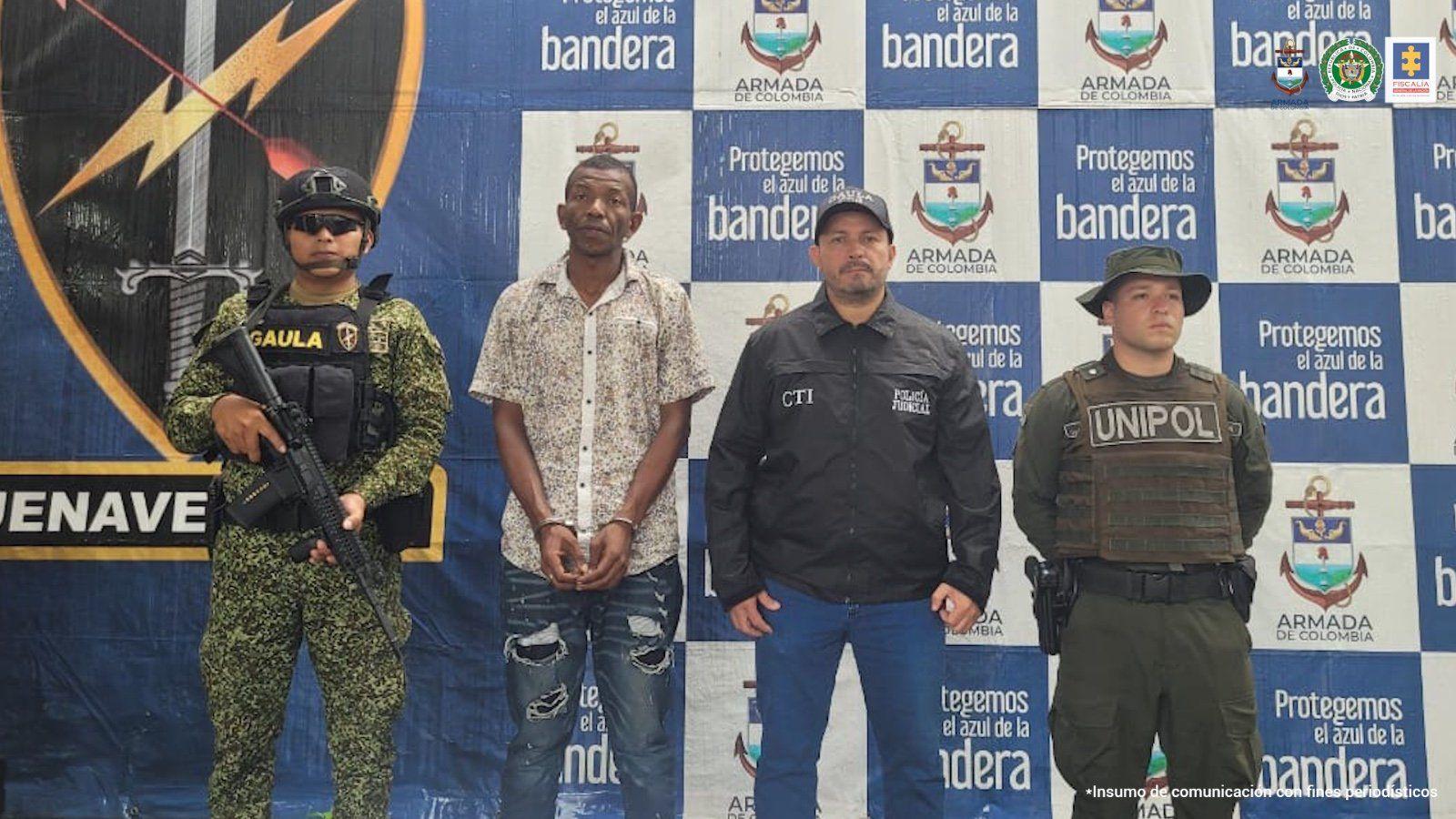 Carlos Andrés Martínez Candelo, imputado por el delitos de extorsión agravada.