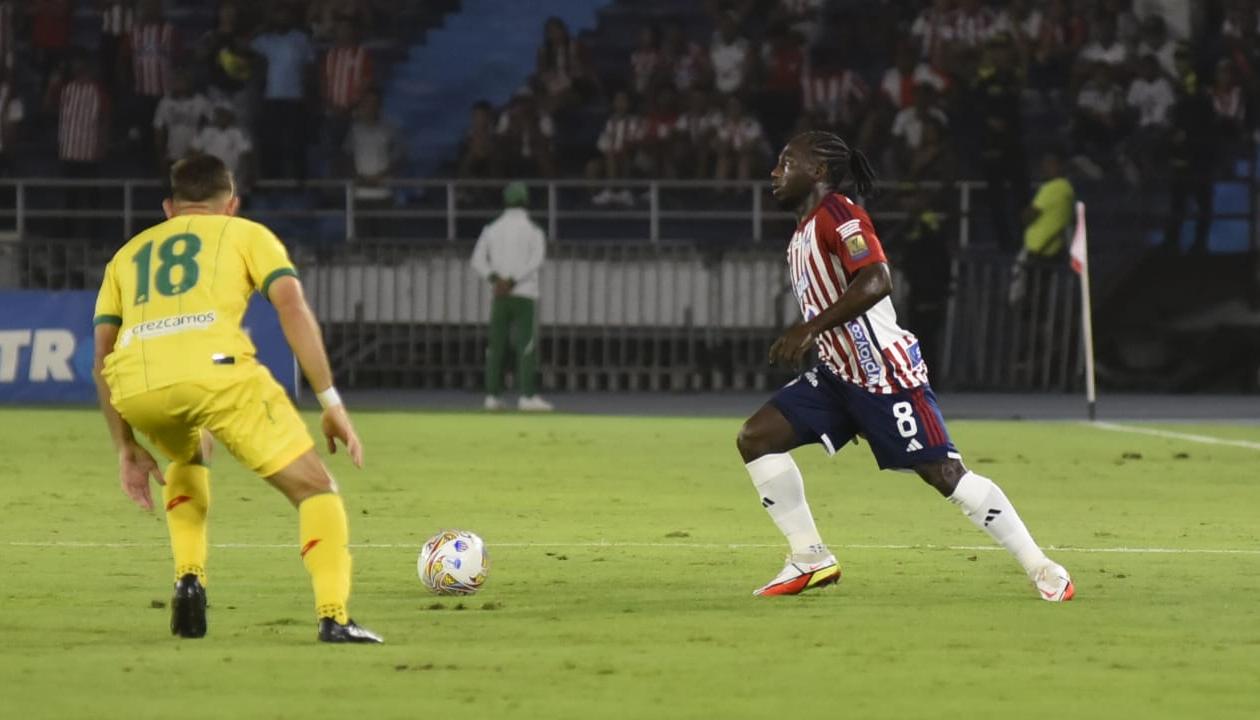 Yimmi Chará marcó en la última victoria de Junior ante Millonarios en Bogotá.