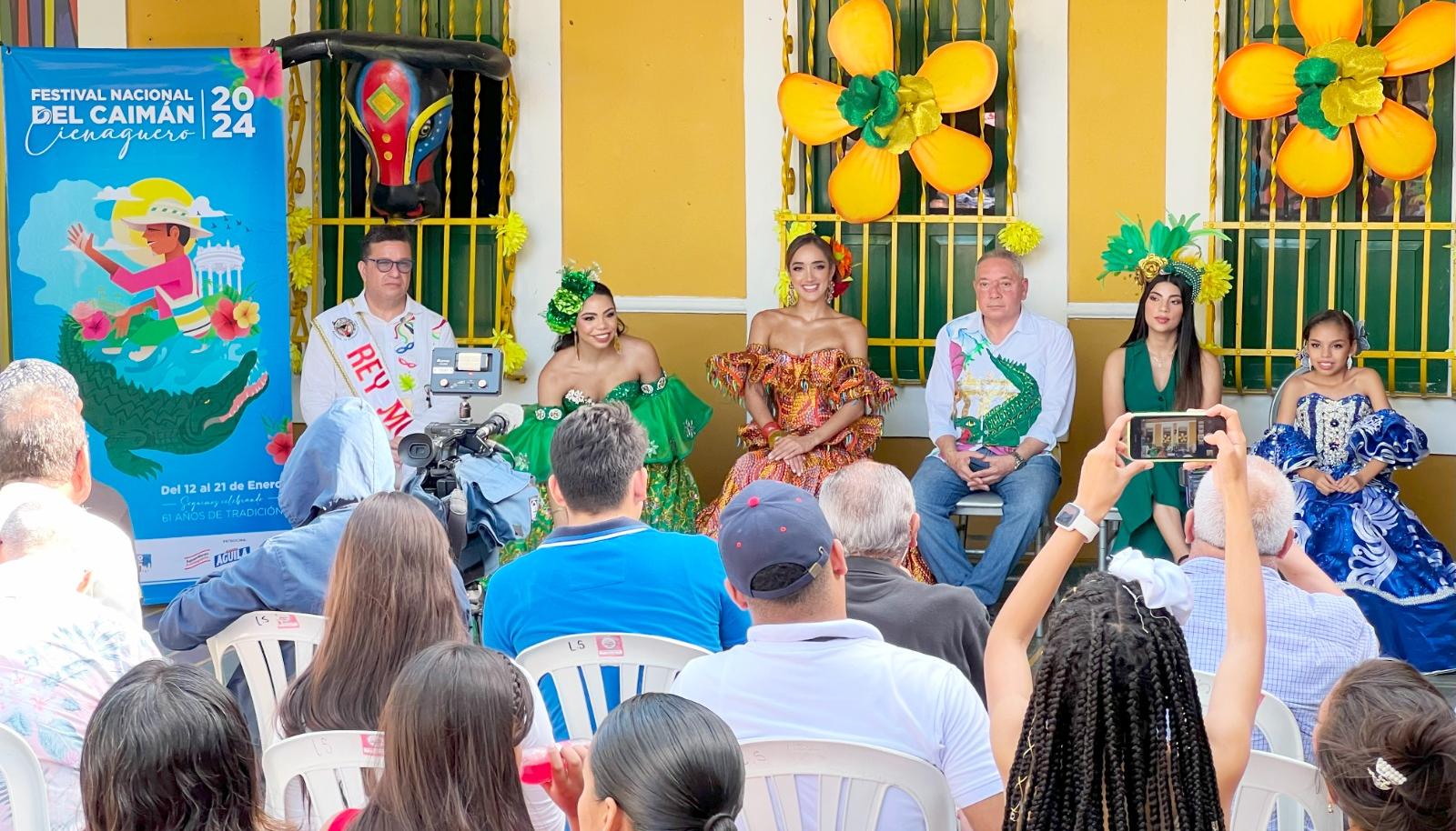 Comitiva del Festival Nacional del Caimán Cienaguero.