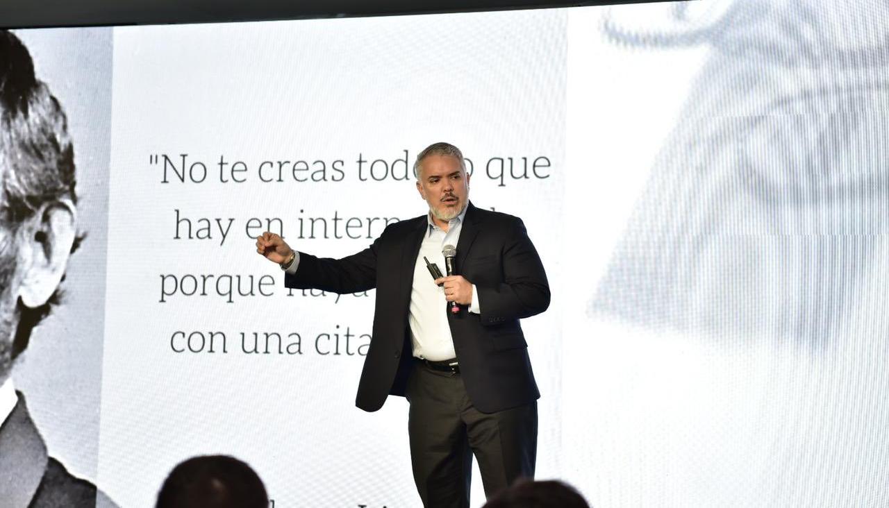 El expresidente Iván Duque.