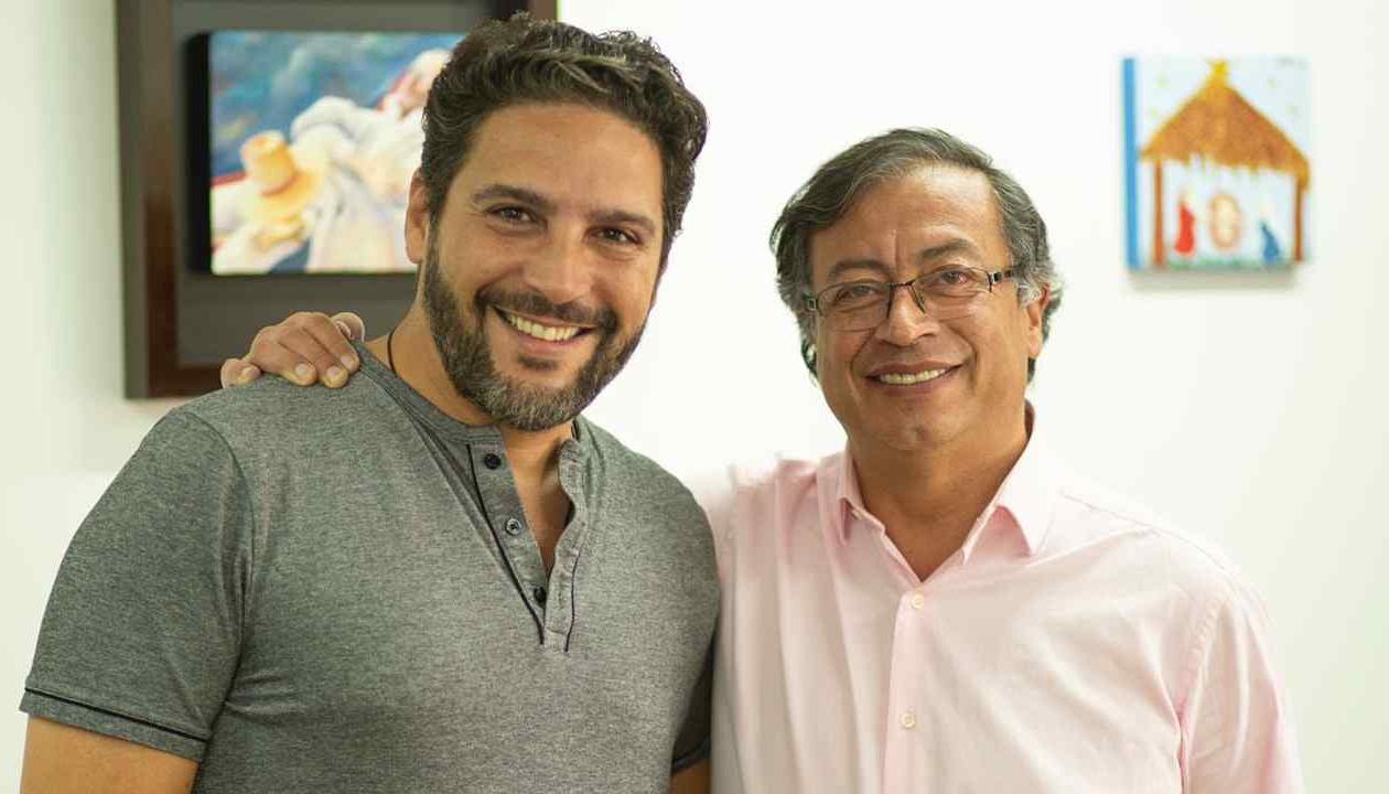 Agmeth Escaf y Gustavo Petro.