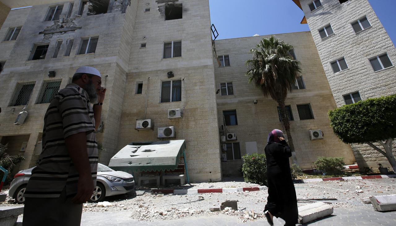 El Hospital Al-Aqsa.