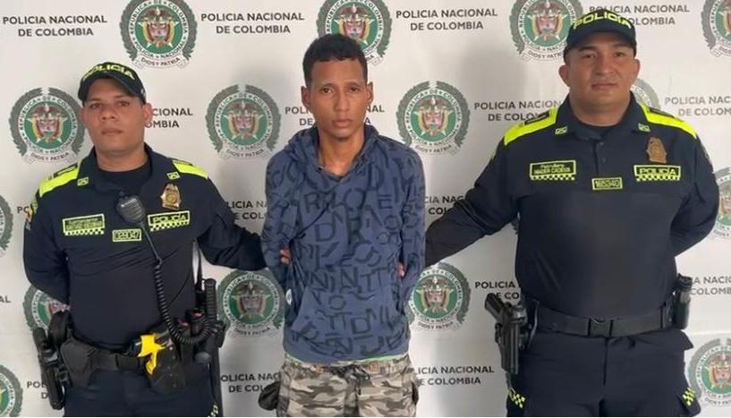 José Cabarcas Sandoval, capturado por extorsión.