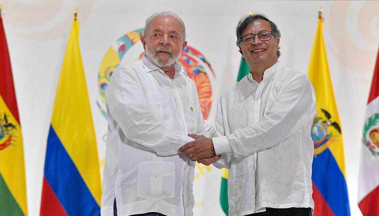 Luiz Inácio Lula da Silva y Gustavo Petro.