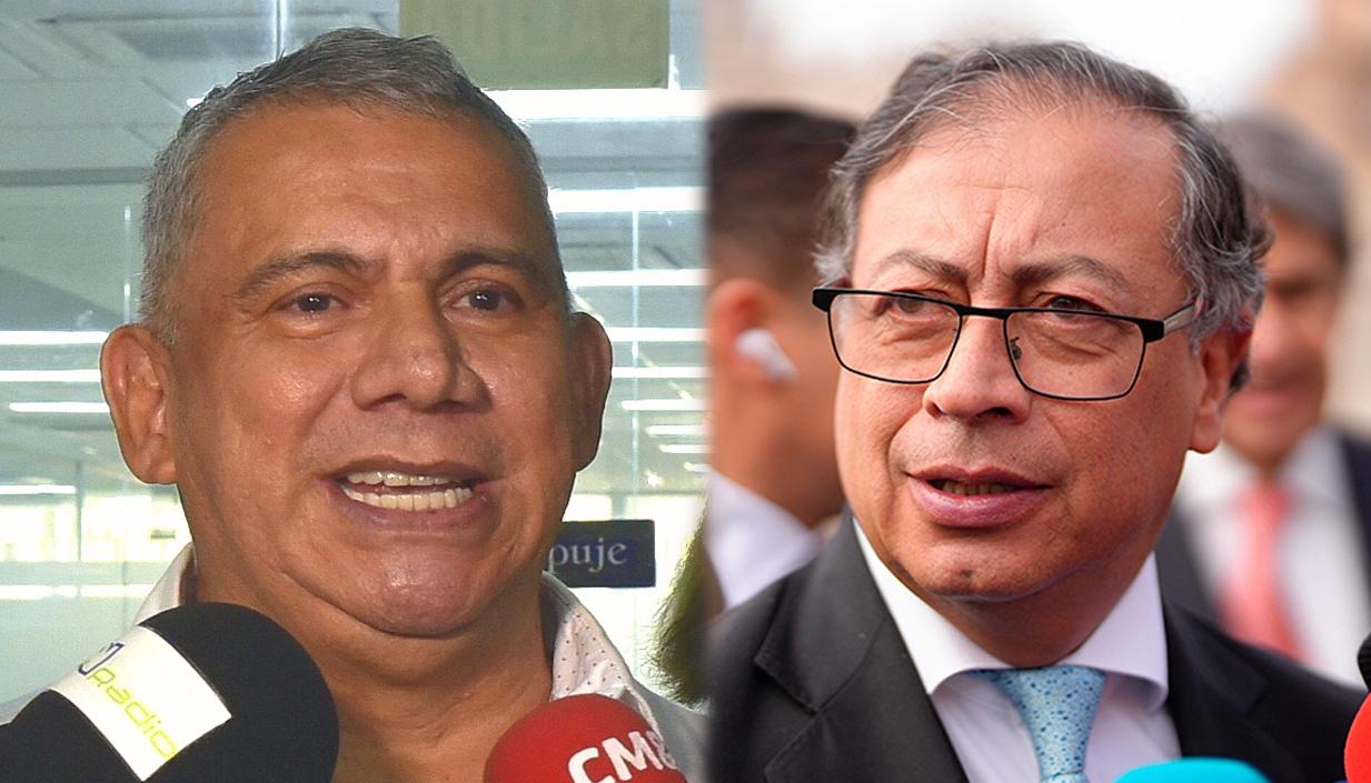 Máximo Noriega y Gustavo Petro.