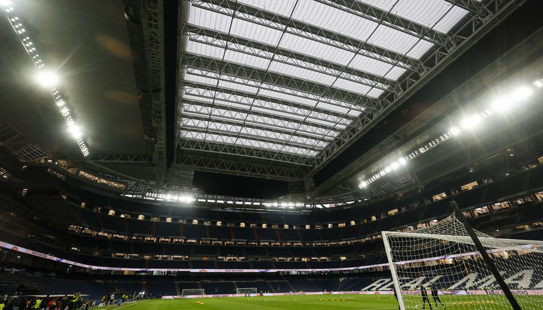 El estadio Santiago Bernabéu. 