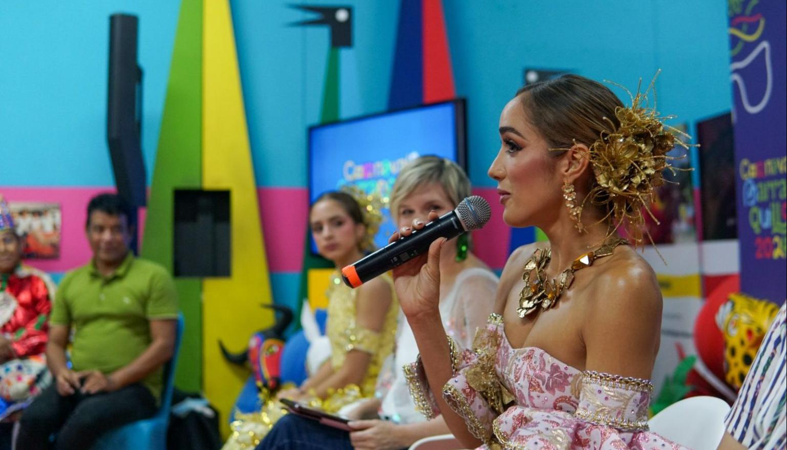 Melissa Cure, reina del Carnaval de Barranquilla.
