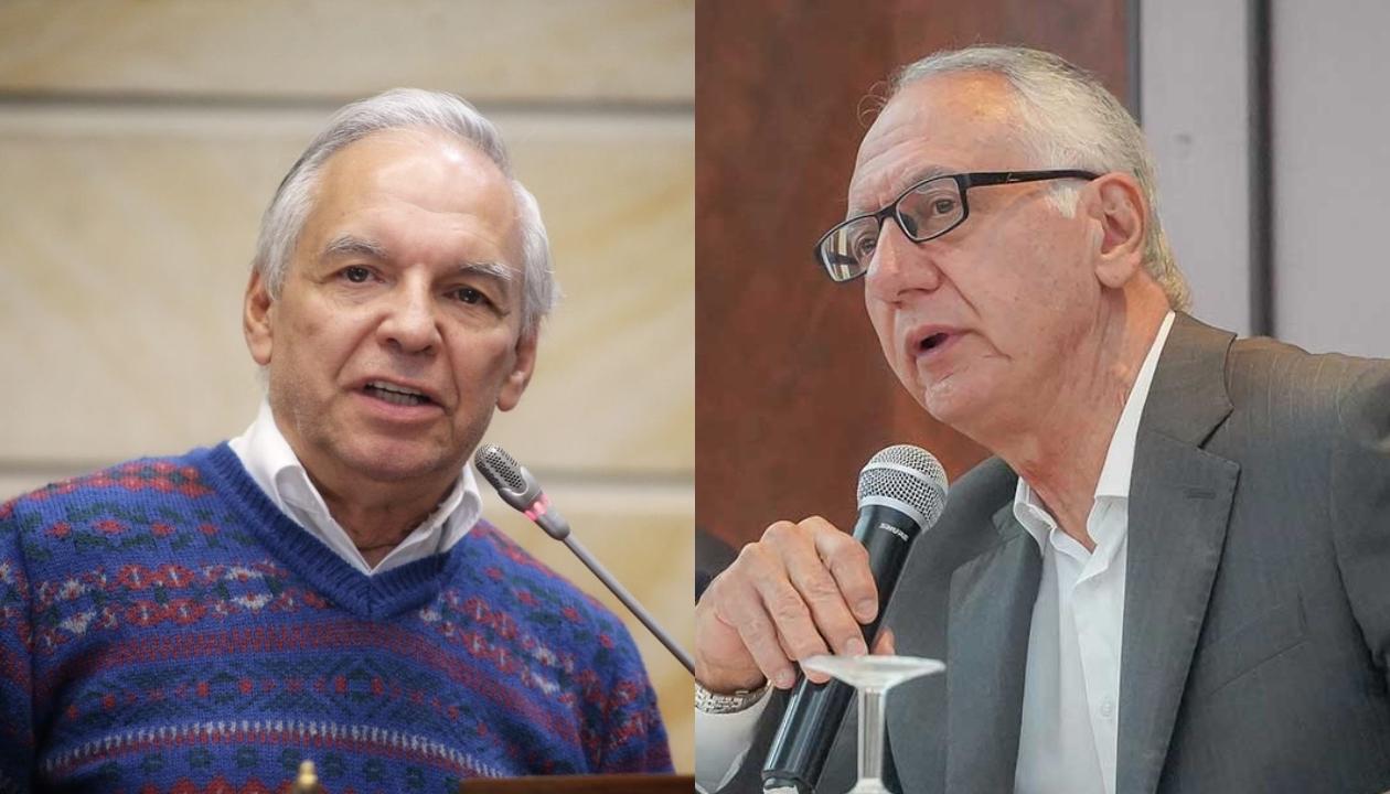 Ricardo Bonilla, ministro de Hacienda, y Guillermo Jaramillo, ministro de Salud.