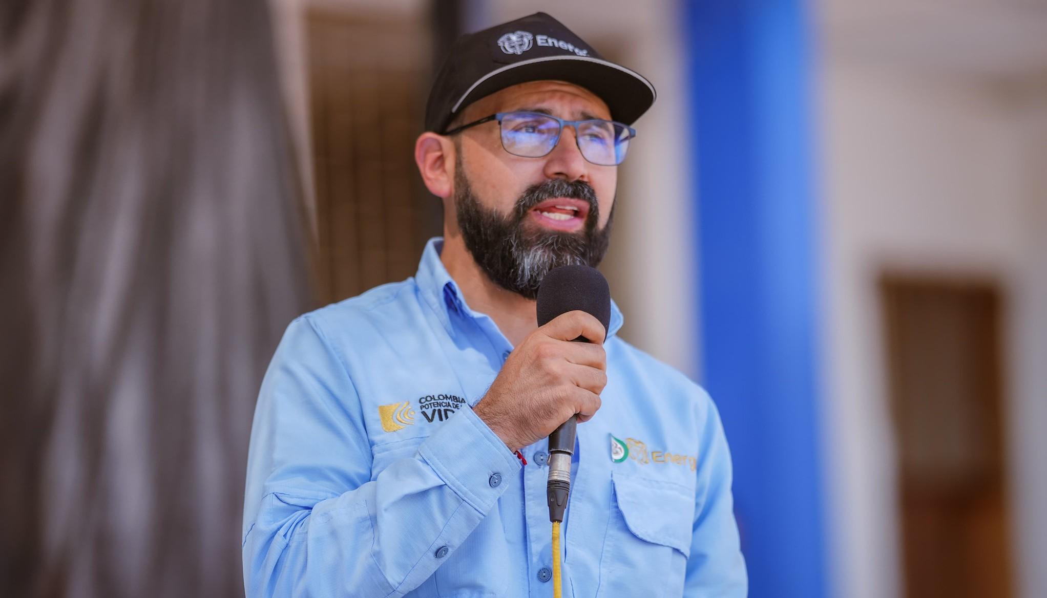 El Ministro de Minas y Energía, Andrés Camacho.