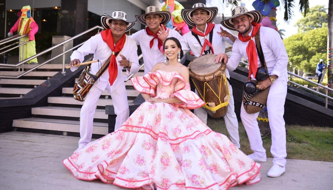 Natalia Carolina Acosta Muriel, Reina del Carnaval de Santo Tomás.