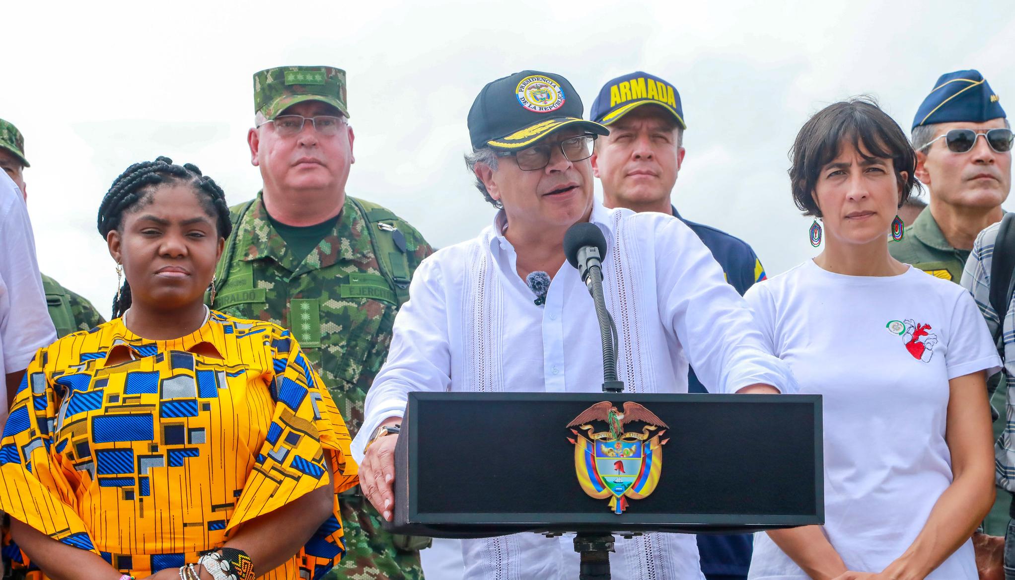 Petro entregó sus declaraciones desde Tumaco.