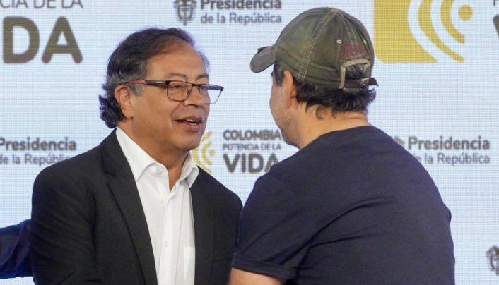 El Presidente Gustavo Petro y el Alcalde Alex Char.