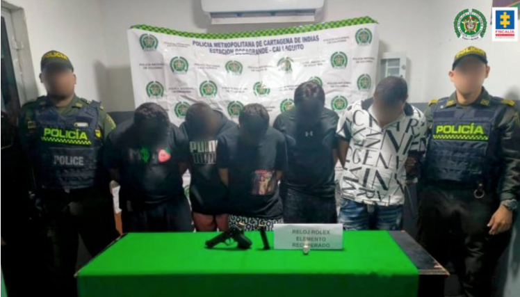 Los procesados hurtaban relojes de alta gama en varios sectores de Cartagena. 