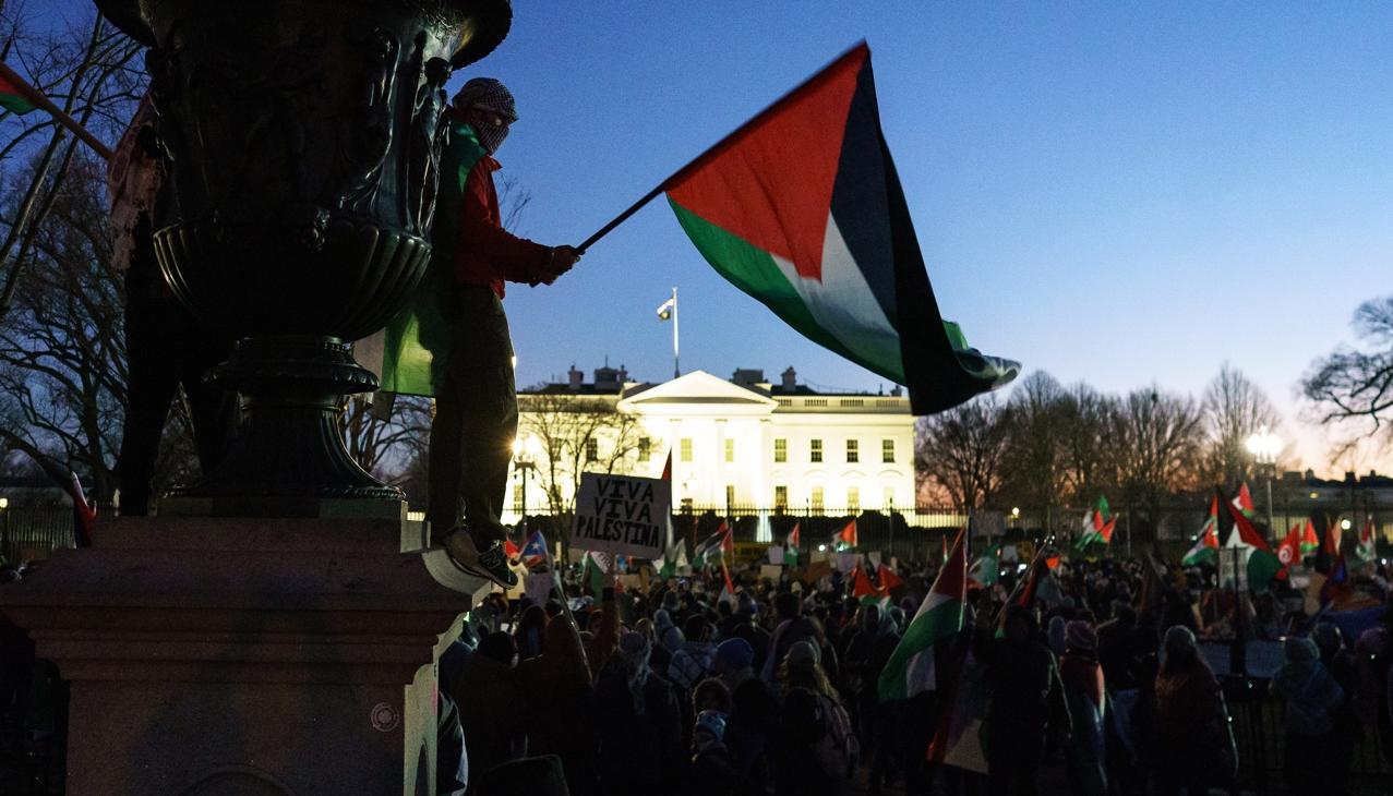 Imagen de los manifestantes.