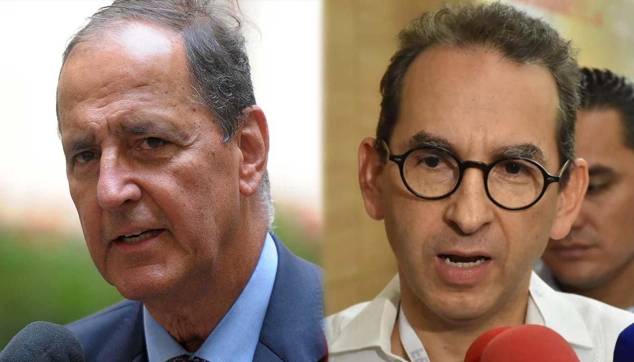 Los exministros Juan Camio Restrepo y Andrés Valencia