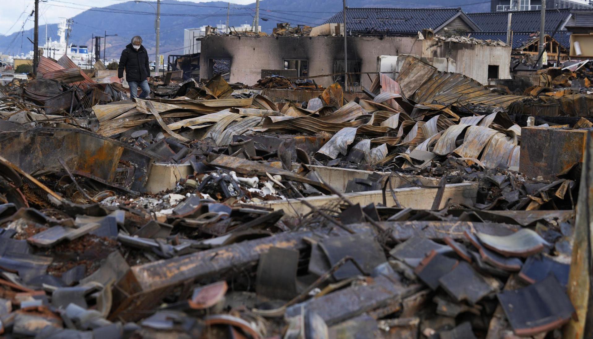 Ruinas tras el terremoto de Japón el pasado 1 de enero. 