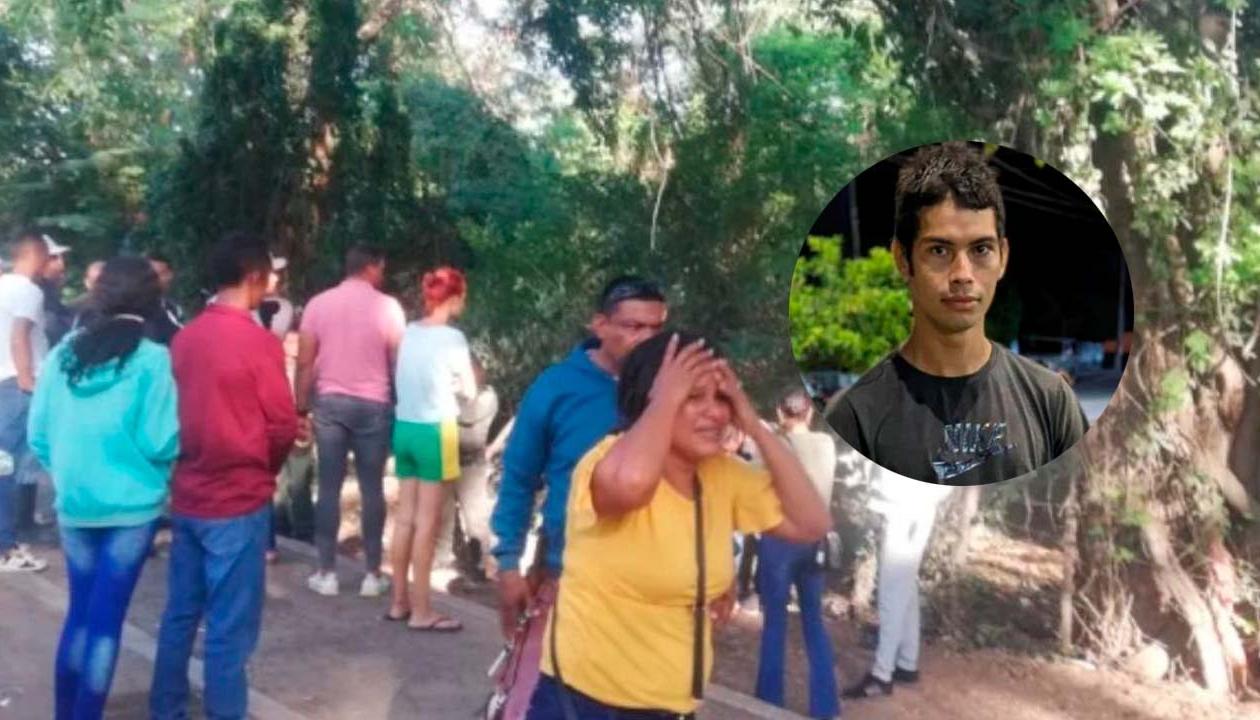 Luis Fernando Mojica Zabala (recuadro) y el sector en donde fueron hallados los cuerpos de los menores