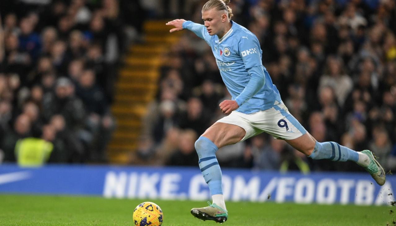 Erling Haaland, atacante noruego del Manchester City.