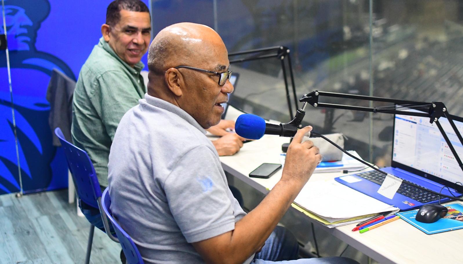 Fredy Jinete y Hegel Ortega narraron los juegos del béisbol profesional colombiano. 
