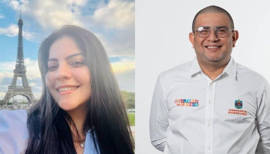María Alejandra Rojas Aguilar, y el nuevo Secretario de Despacho, Fabián Bolaño