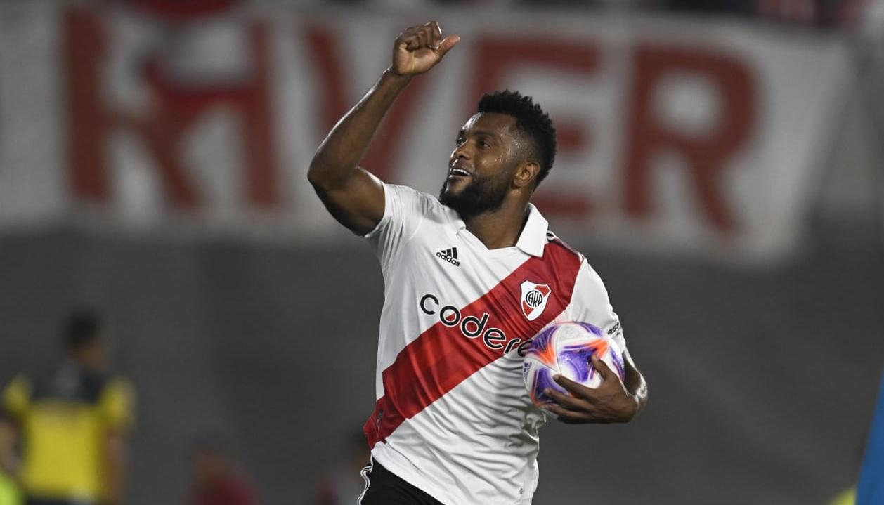 Miguel Ángel Borja llegó a River a mediados de 2022 procedente del Junior.