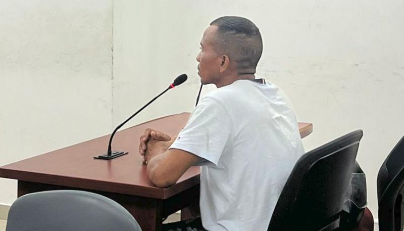 Raúl Alberto Malambo Hernández, alias ‘Raulito’, en una de las audiencias por doble homicidio