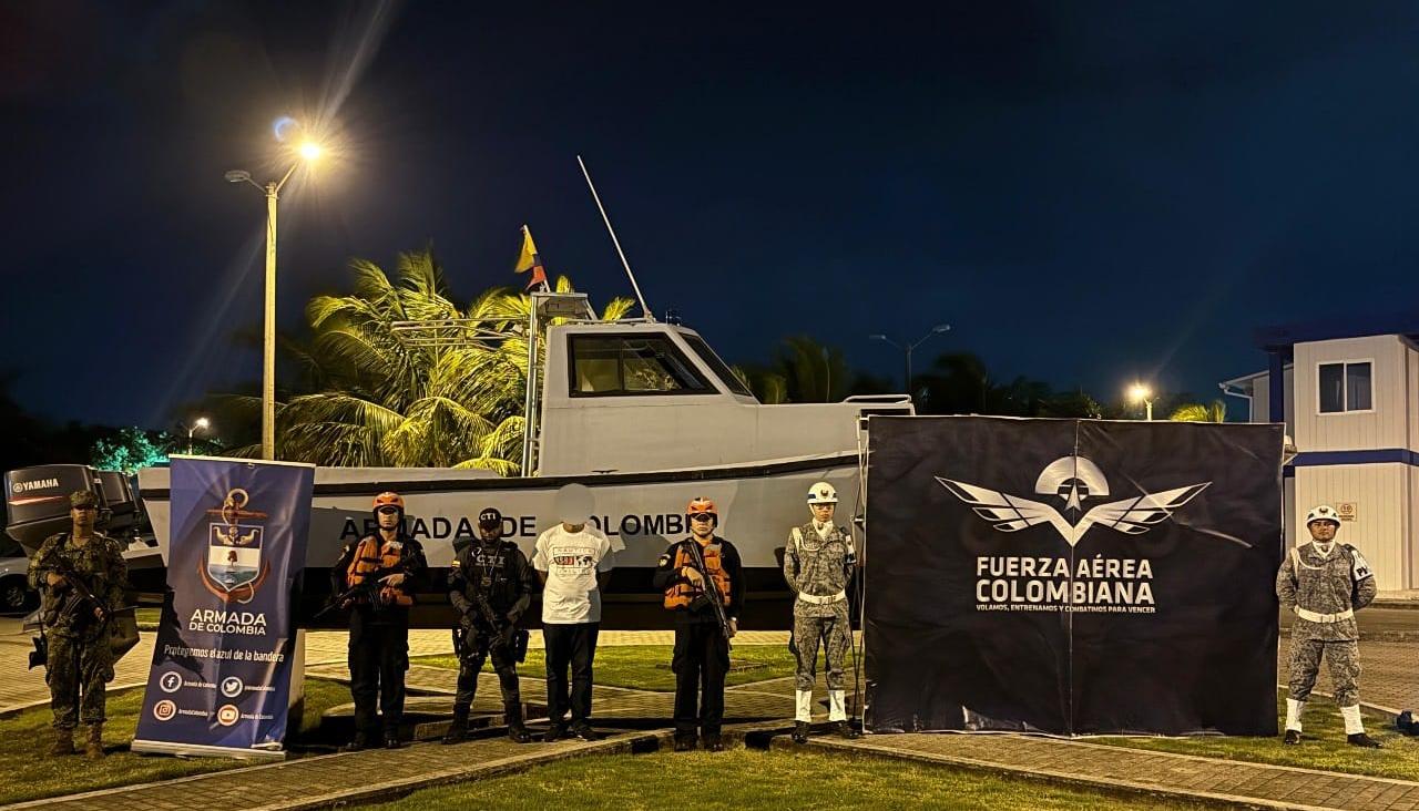 Alias 'Volanta' se entregó en la Estación de Guardacostas de San Andrés Isla