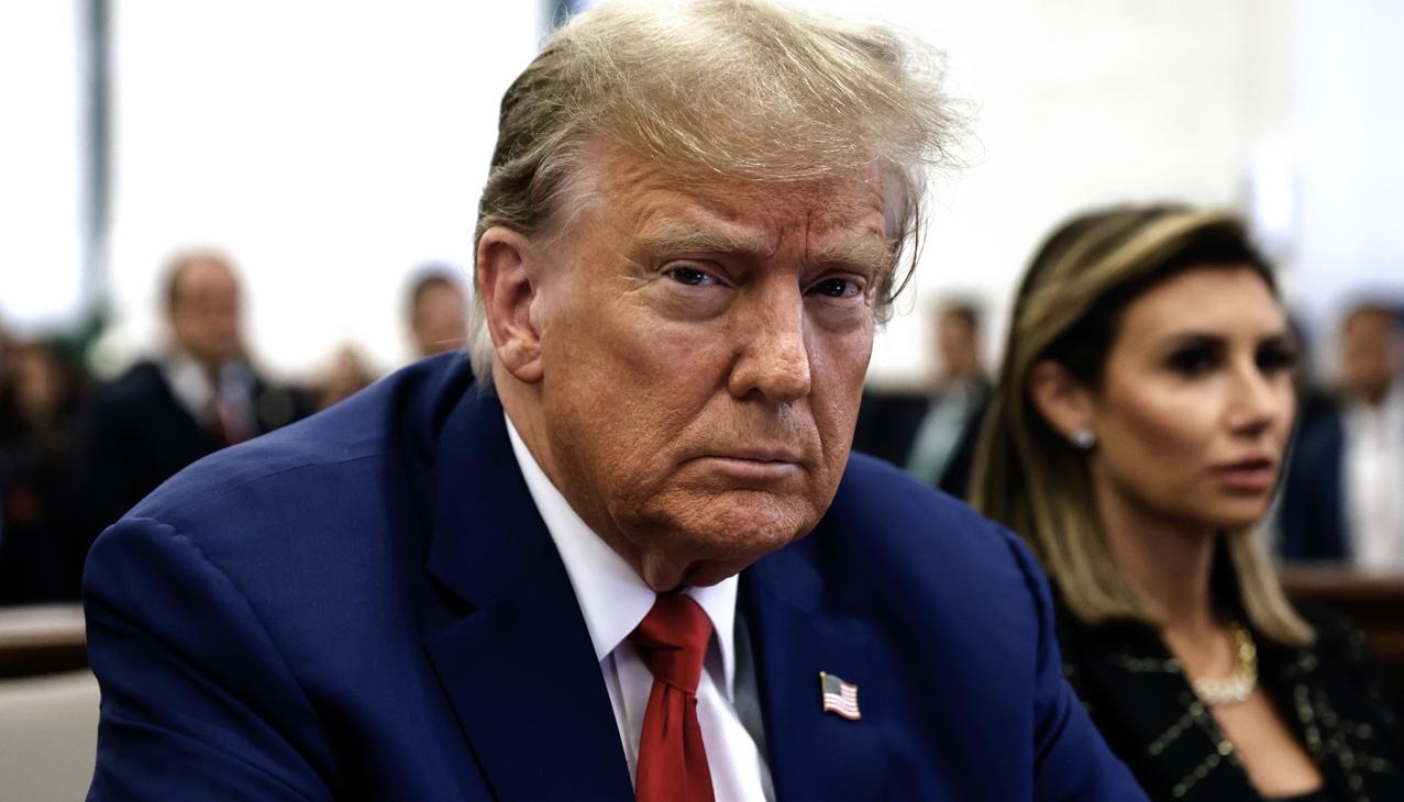 Donald Trump, expresidente de Estados Unidos, en la Corte Suprema del Estado de Nueva York. 