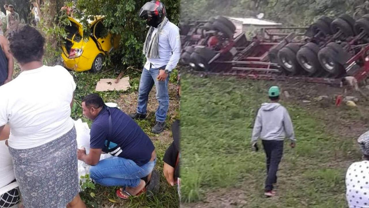 El accidente ocurrió en la vía que comunica al corregimiento de Matitas con Choles.