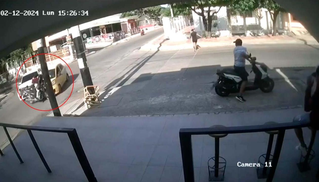 Accidente en el barrio Me Quejo. 