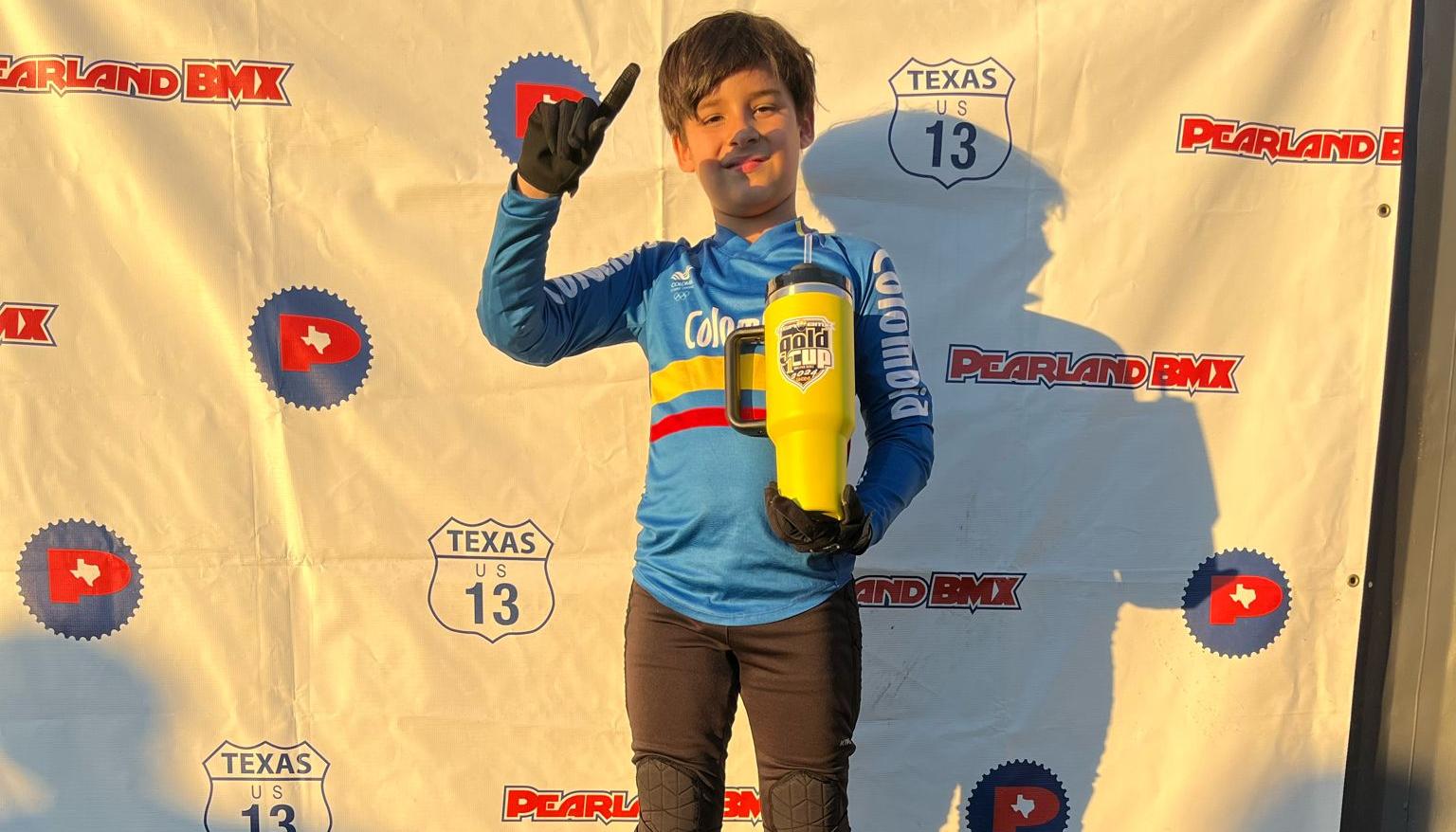 José David Prias Santos, corredor barranquillero de BMX.