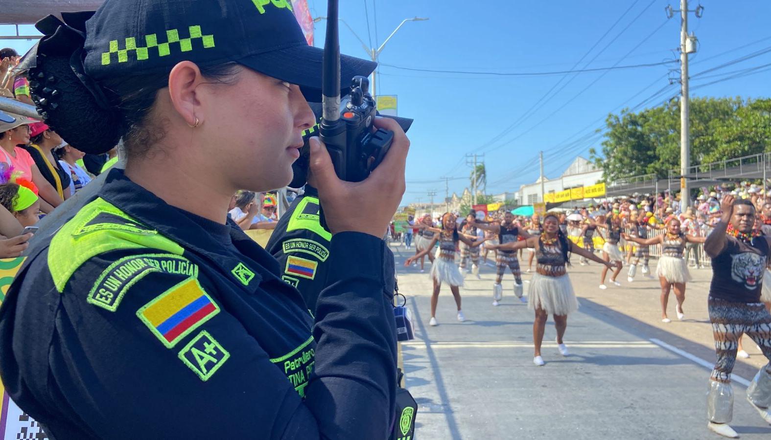 La Policía prestó seguridad en todos los eventos de Carnaval. 