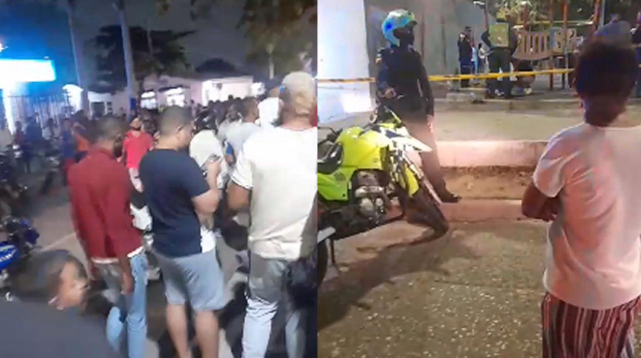 Lugar donde ocurrió el crimen en el barrio El Valle. 