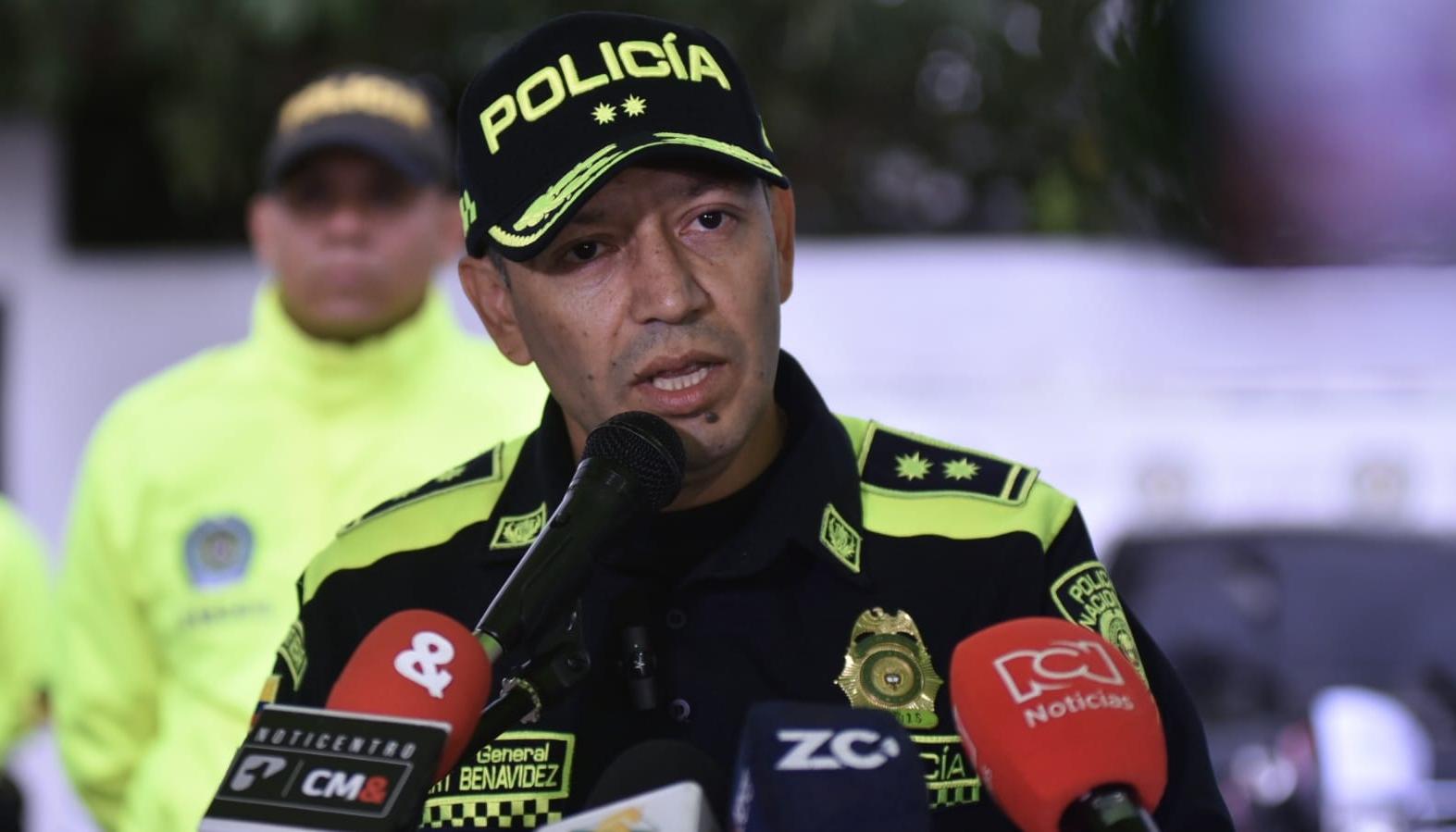 El Comandante de la Policía Metropolitana de Barranquilla, general Herbert Benavidez.