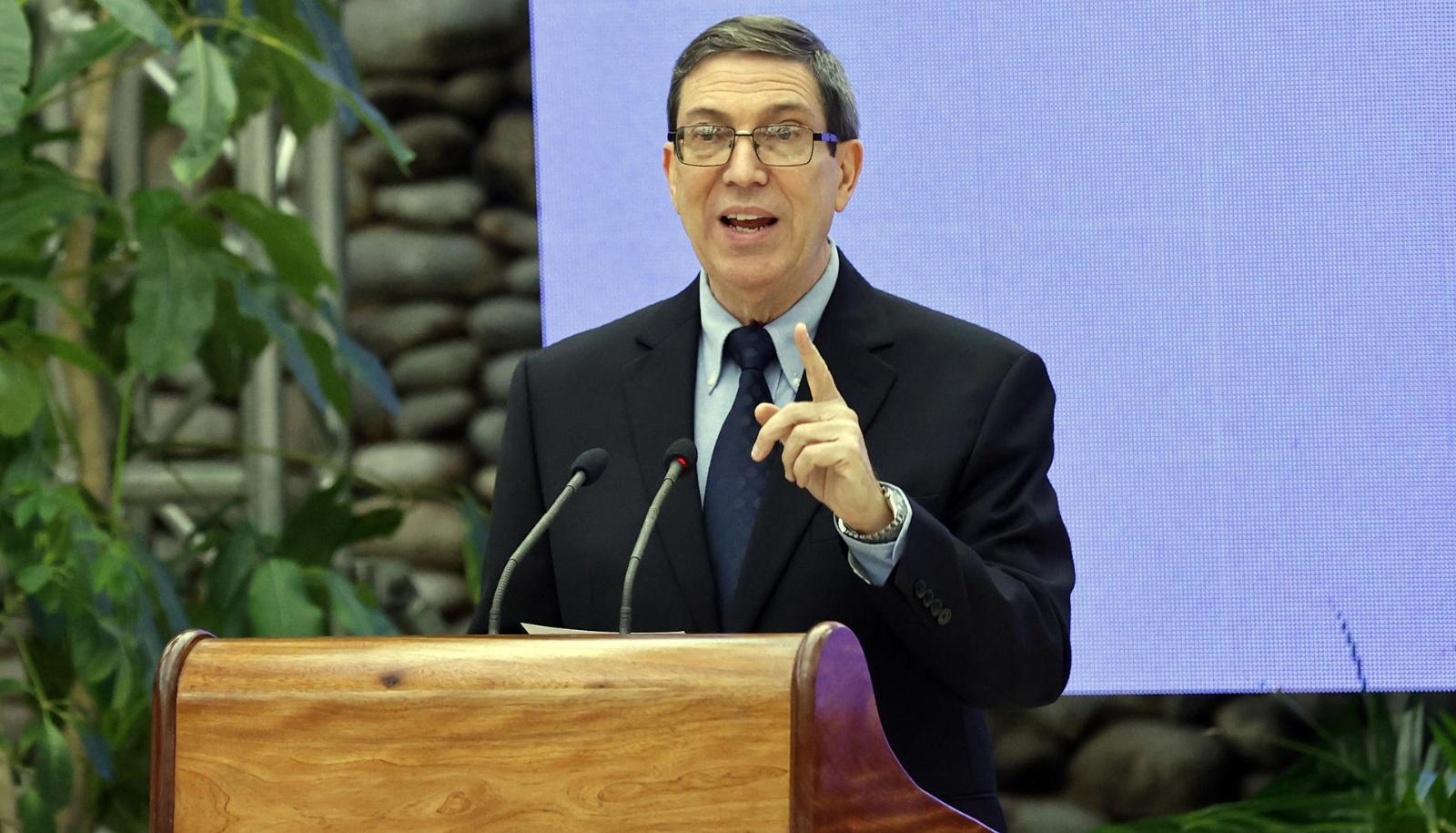 El ministro de cubano de Relaciones Exteriores, Bruno Rodríguez Parrilla