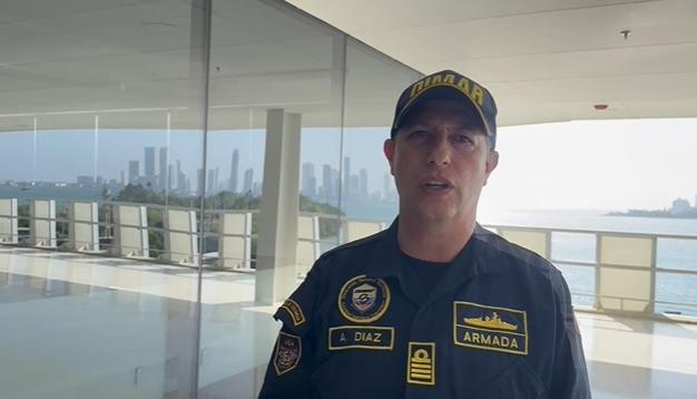Capitán de Navío, José Andrés Díaz, Director del CIOH Caribe