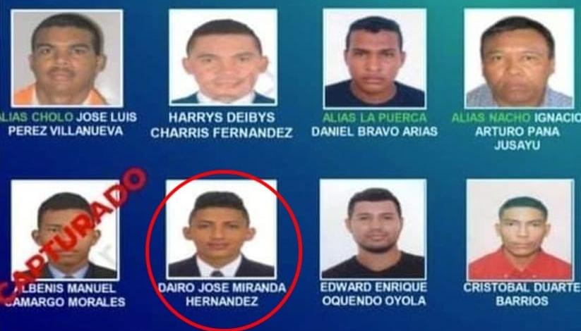 Dairo José Miranda Hernández en el cartel de los más buscados en Santa Marta. 
