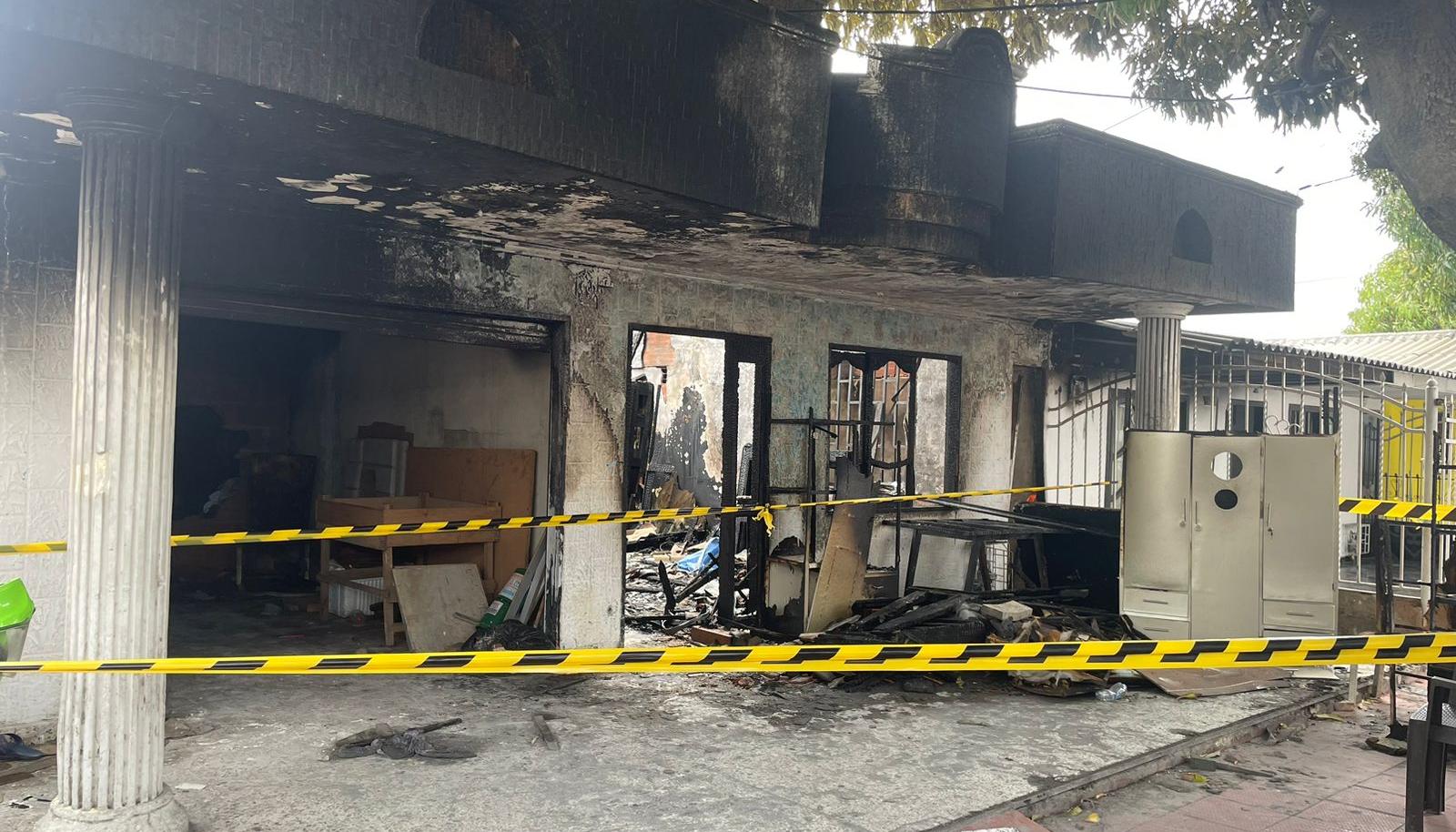 Casa donde ocurrió la tragedia.