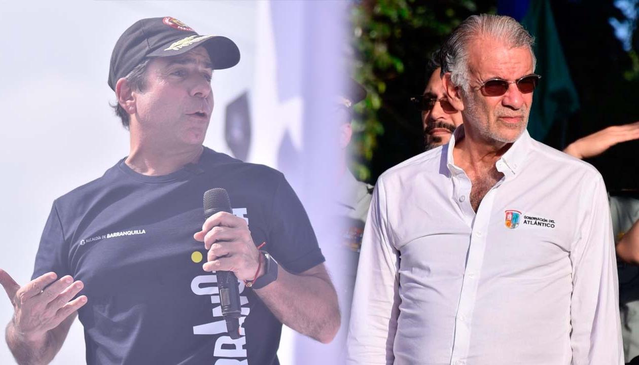 Alex Char, Alcalde de Barranquilla, y Eduardo Verano, Gobernador del Atlántico