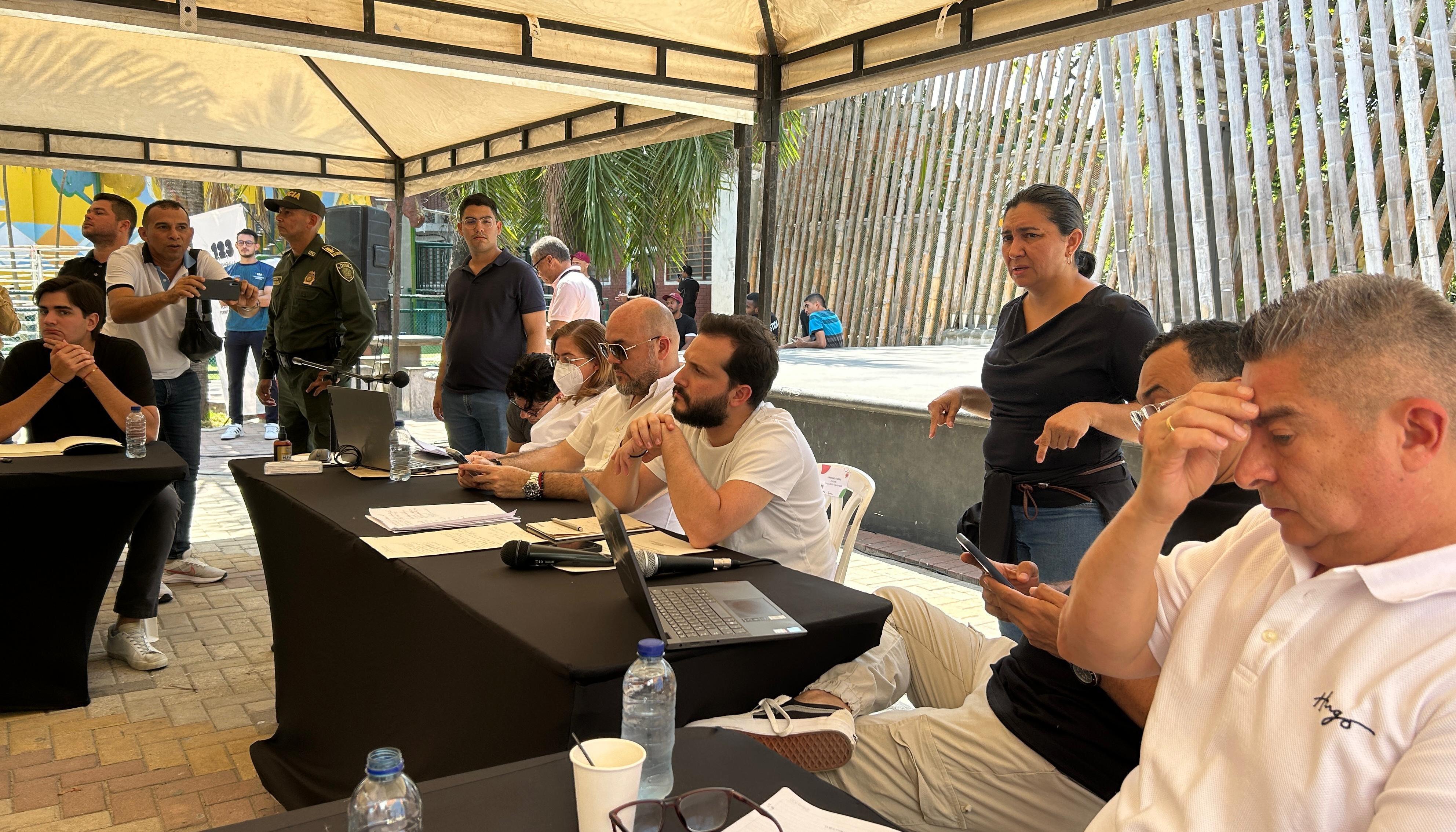El presidente del Concejo, Samir Radi, lideró la sesión descentralizada. 