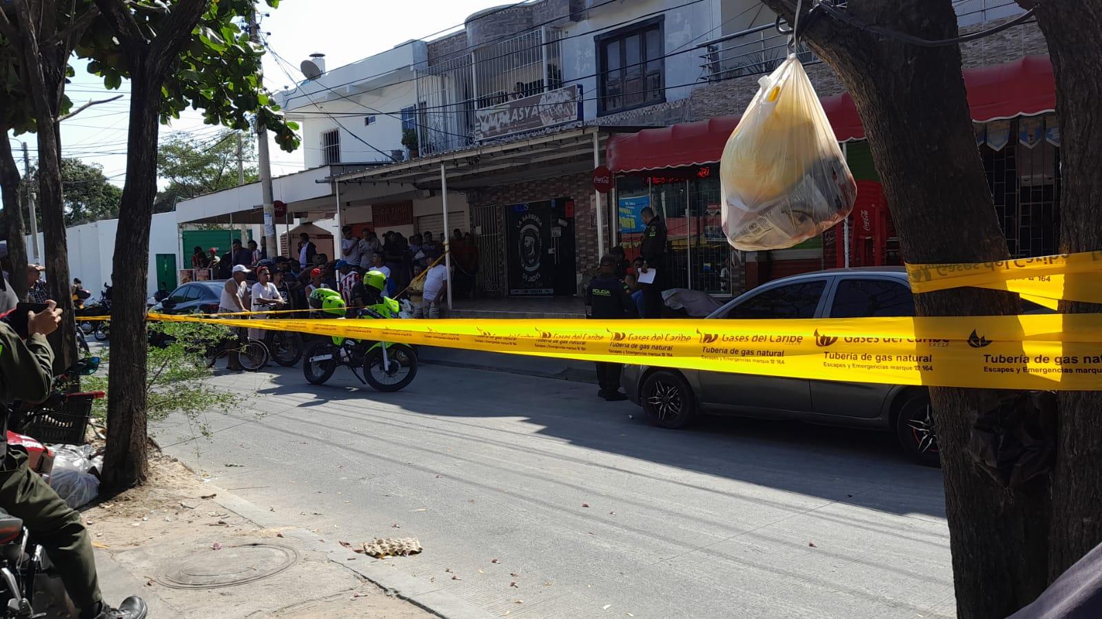 Lugar donde se registró el homicidio. 