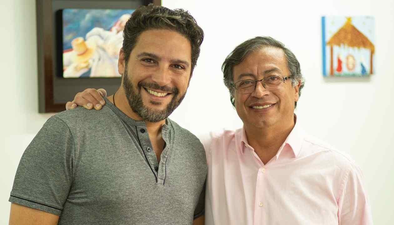 Agmeth Escaf y Gustavo Petro.
